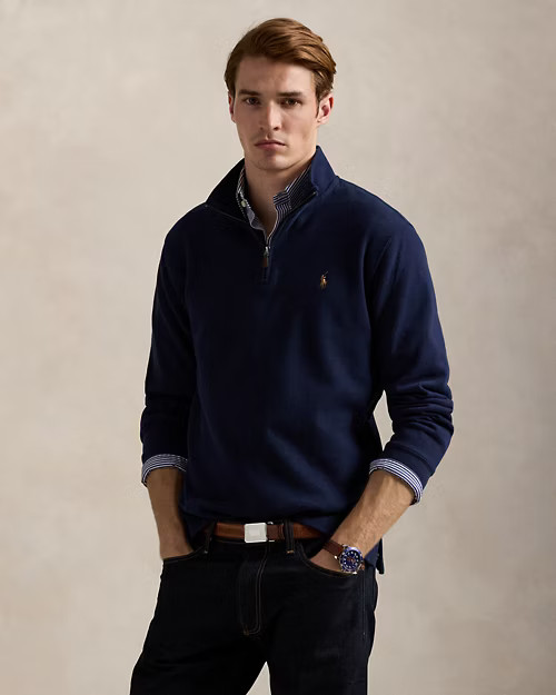 Estate-Rib Quarter-Zip Pullover | Ralph Lauren (UK)