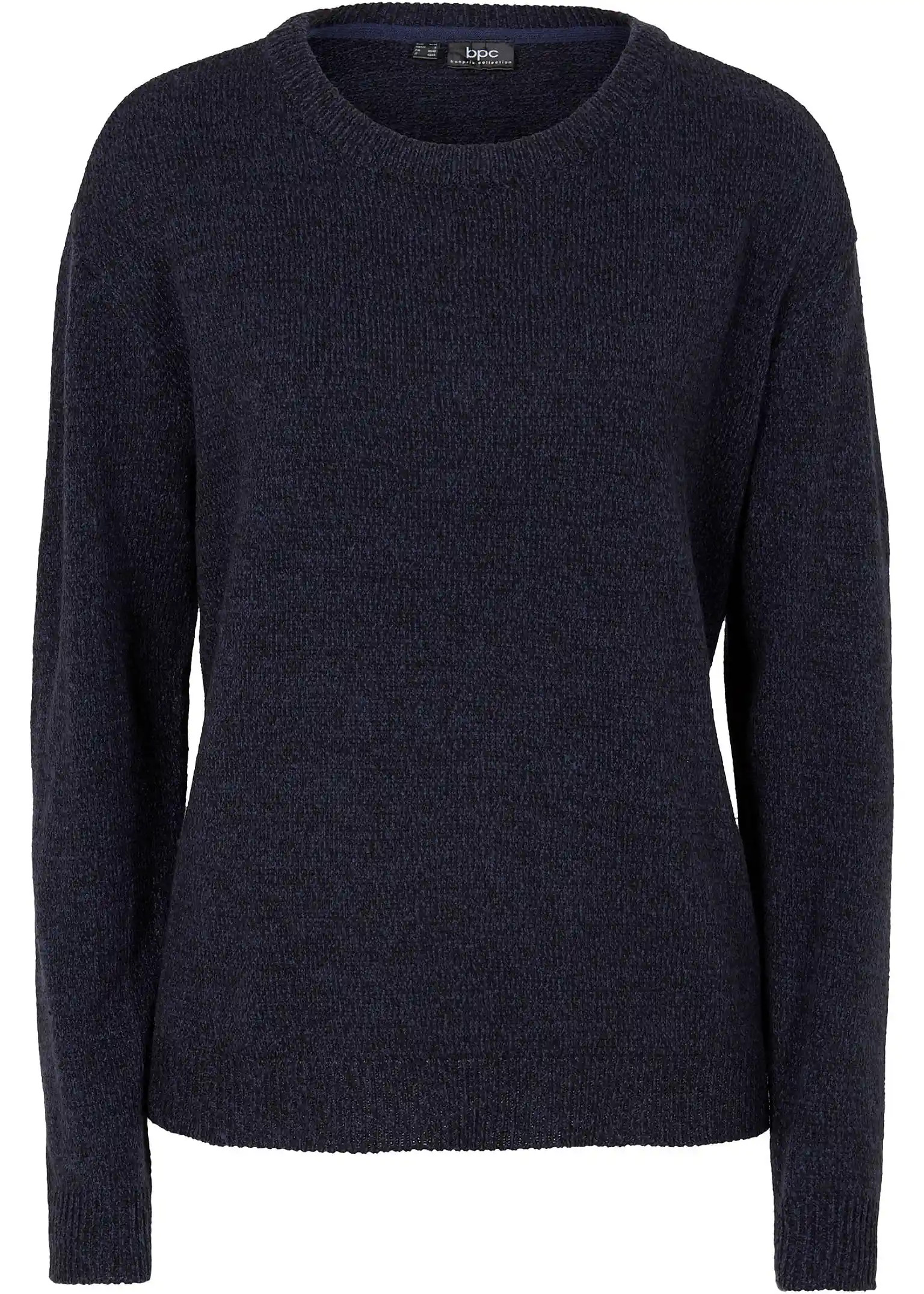Kuscheliger Strick-Pullover mit Rundhals-Ausschnitt - blau | Bonprix DE