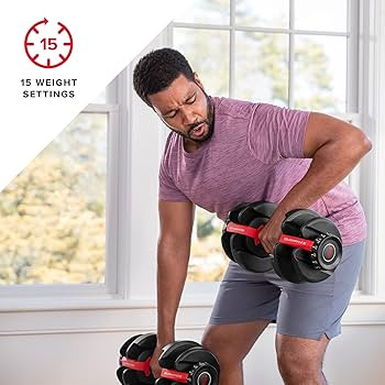 Bowflex SelectTech 552 Adjustable Dumbbells (Pair) and Stand Bundle | Amazon (US)
