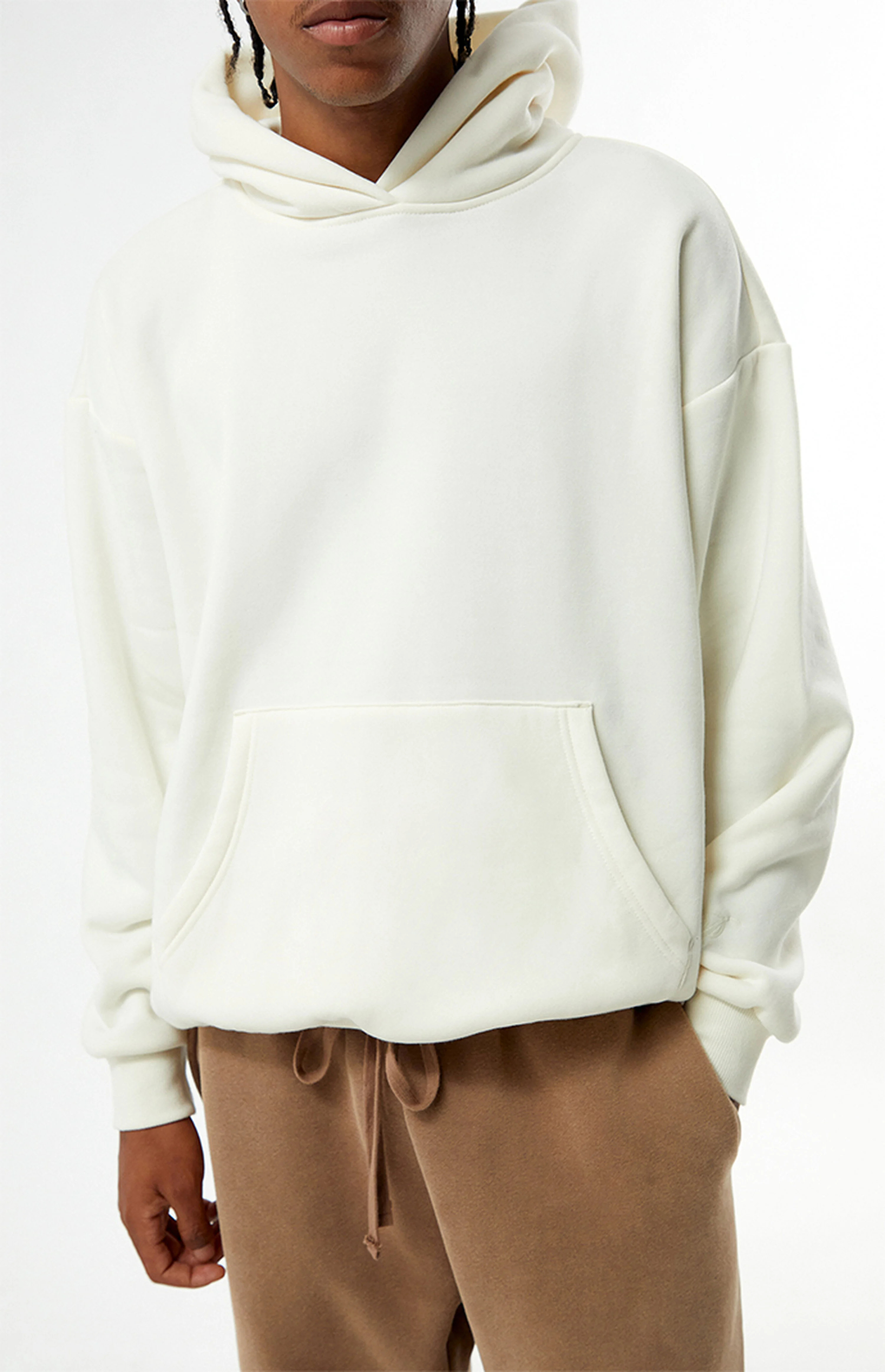 Pacsun Cream Solid Hoodie | PacSun