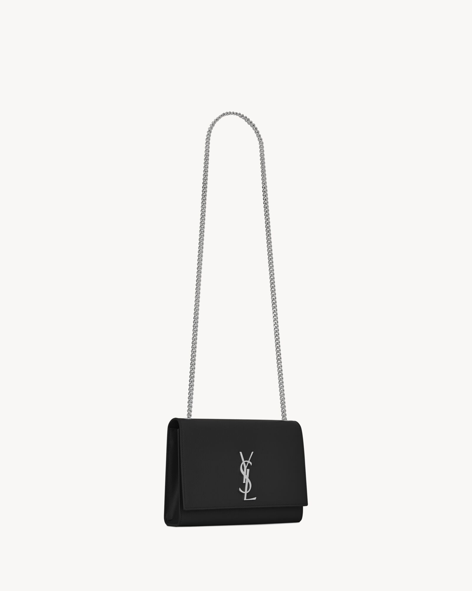 kate medium chain bag in grain de poudre embossed leather | Saint Laurent Inc. (Global)