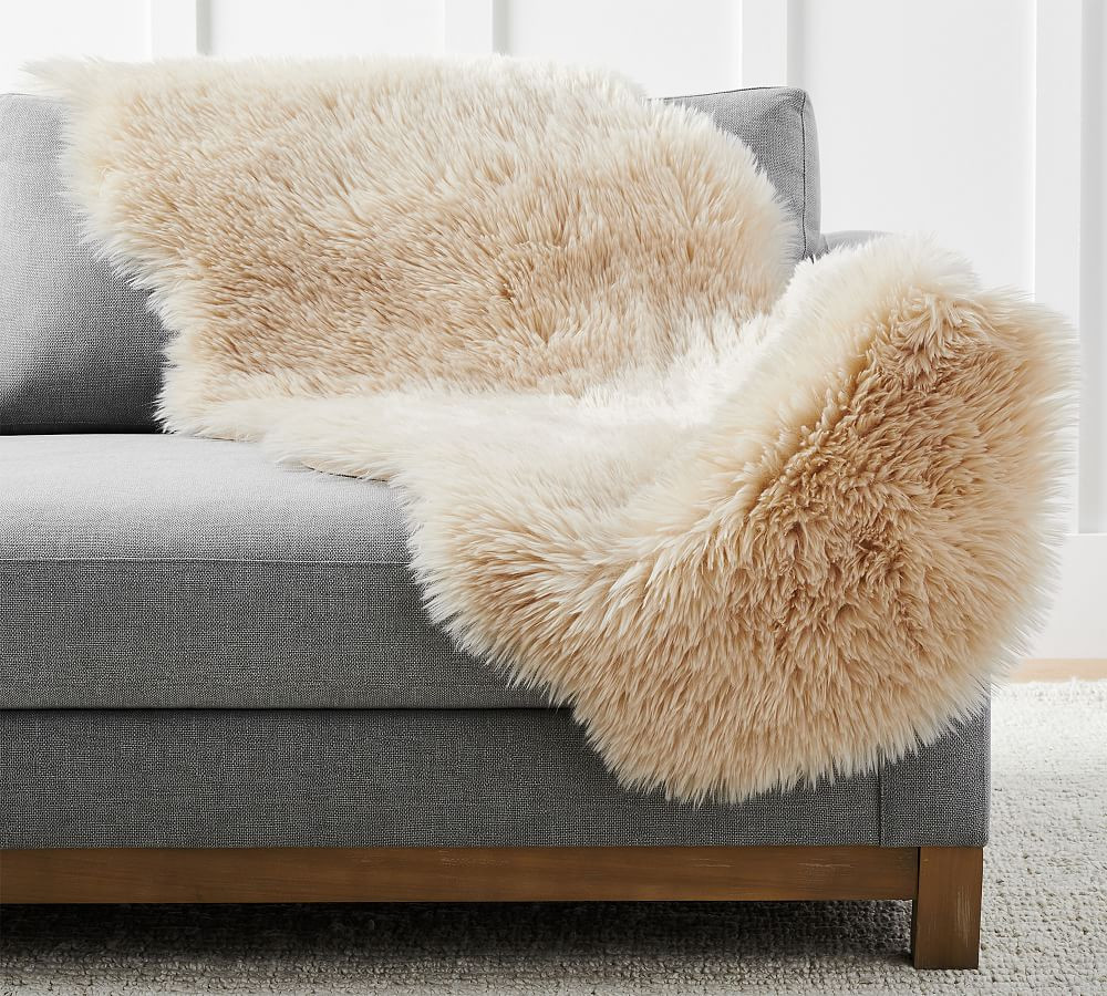 Luxe Faux Fur Double Length Hide | Pottery Barn (US)