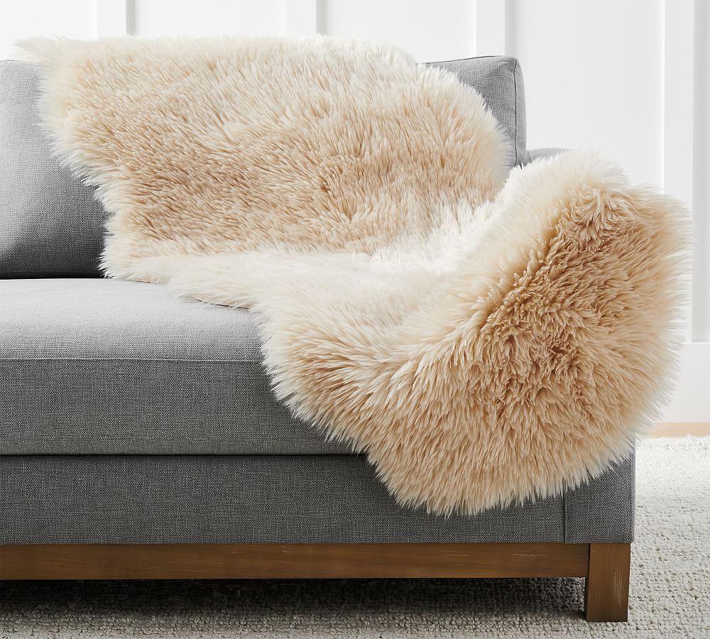 Luxe Faux Fur Double Length Hide | Pottery Barn (US)