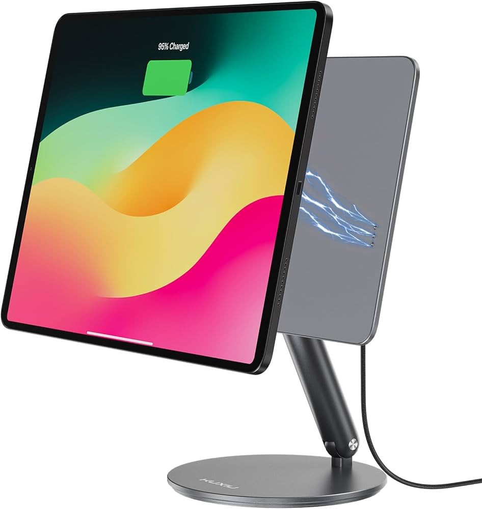 Magnetic Charging Stand Only for iPad Pro 11 inch M4 (2024), Aluminum Alloy Foldable iPad Pro Sta... | Amazon (US)
