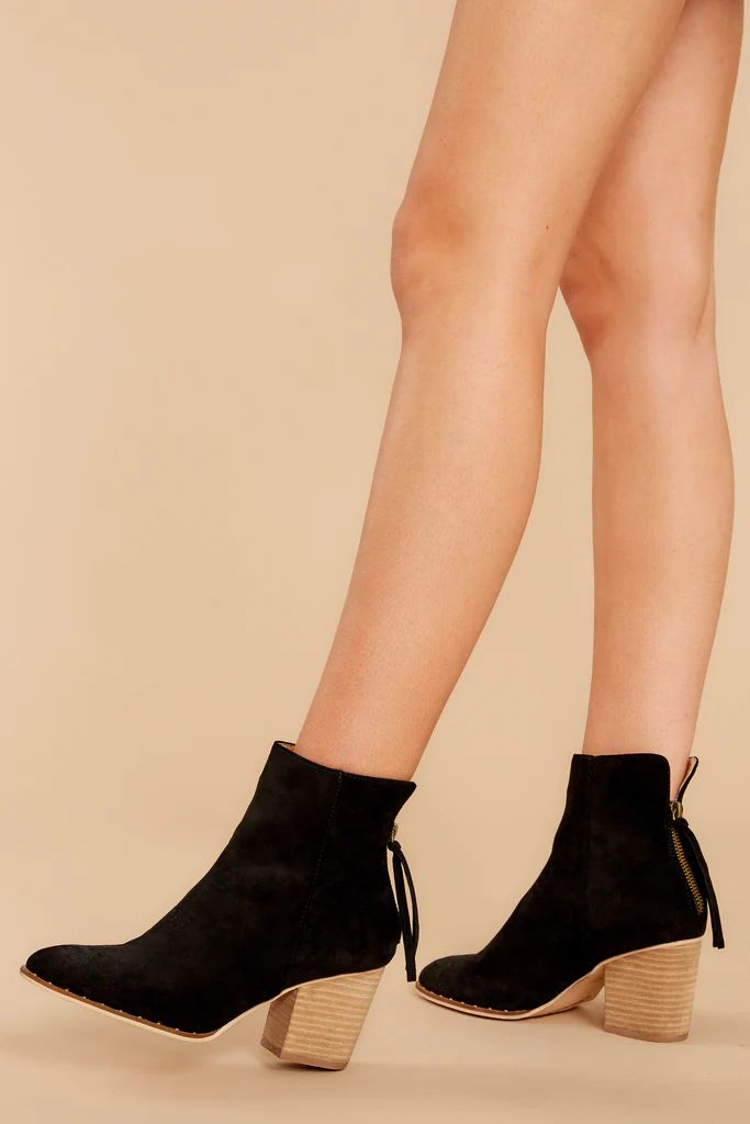 Taking These With Me Black Ankle Booties | Red Dress 
