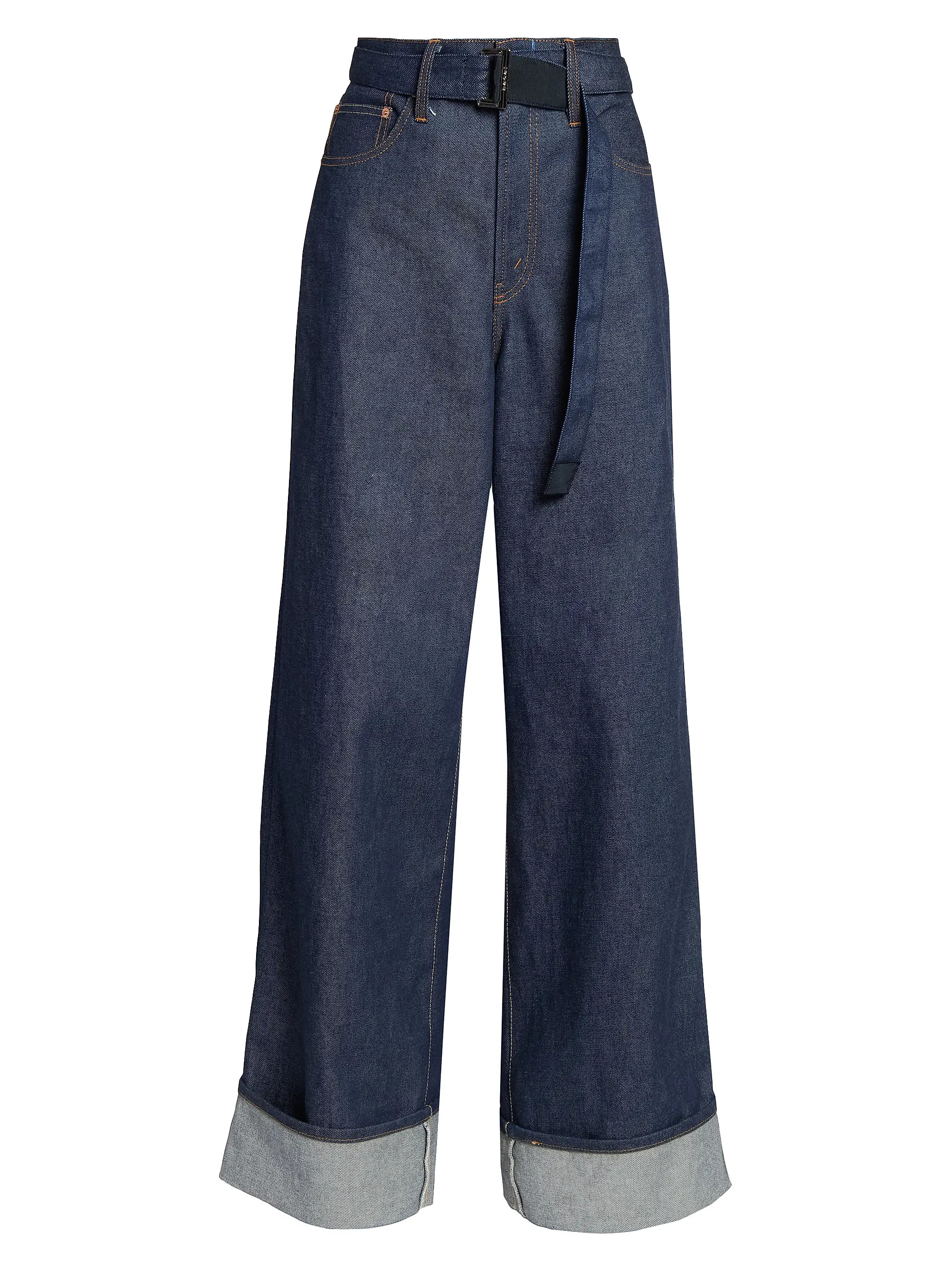 Levi's x Sacai Oversized Cuffed Jeans | Saks Fifth Avenue