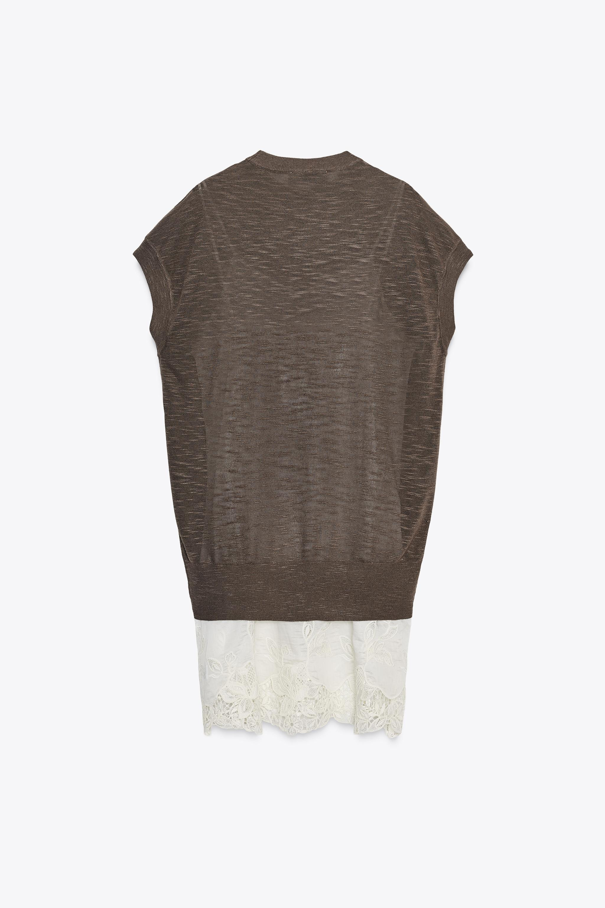 COMBINED KNIT DRESS | Zara UK