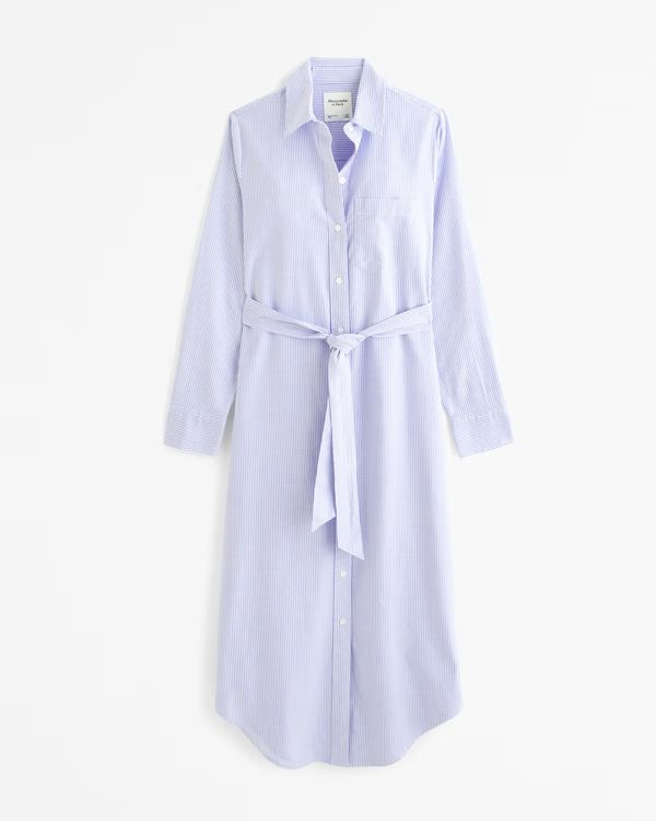 Women's Long-Sleeve Belted Shirt Dress | Women's Dresses & Jumpsuits | Abercrombie.com | Abercrombie & Fitch (US)