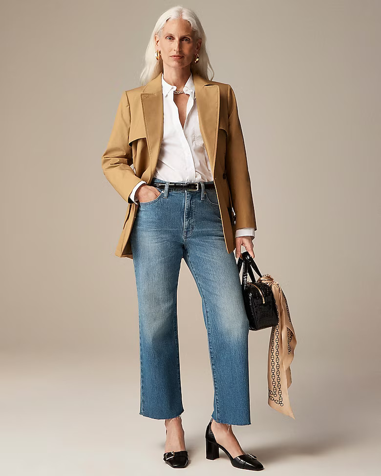 High-rise cropped kickout jean in 1996 semi-stretch | J. Crew US