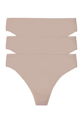 Bliss Bare Cotton Thong 3-Pack | Natori