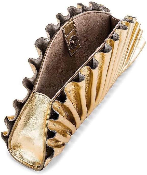 Clutch Purses for Women Chic Pu Leather Evening Bag Designer Ruched Handbags for Wedding Party Pr... | Amazon (US)