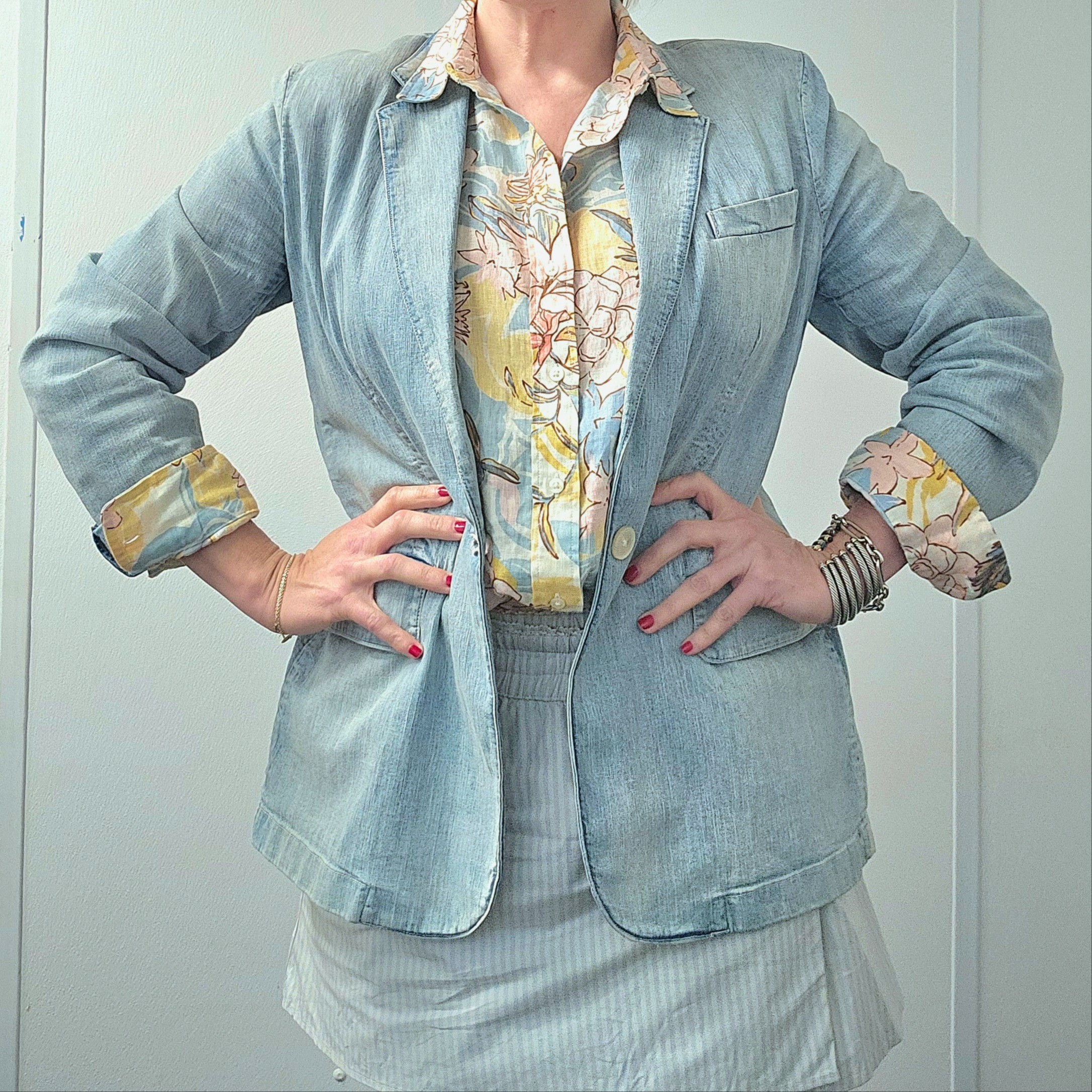 Ralph Lauren is such an amazing human to design such amazing things. This floral linen shirt is so incredible! And paired with his denim blazer, it creates such an amazing classic and timeless look. He really is a fashion ICON!

I did size up to a 14 in the Blazer because he is notorious for running small. And a Large in the shirt. The girls are a 36D.

#LTKOver40 #LTKMidsize #LTKootd