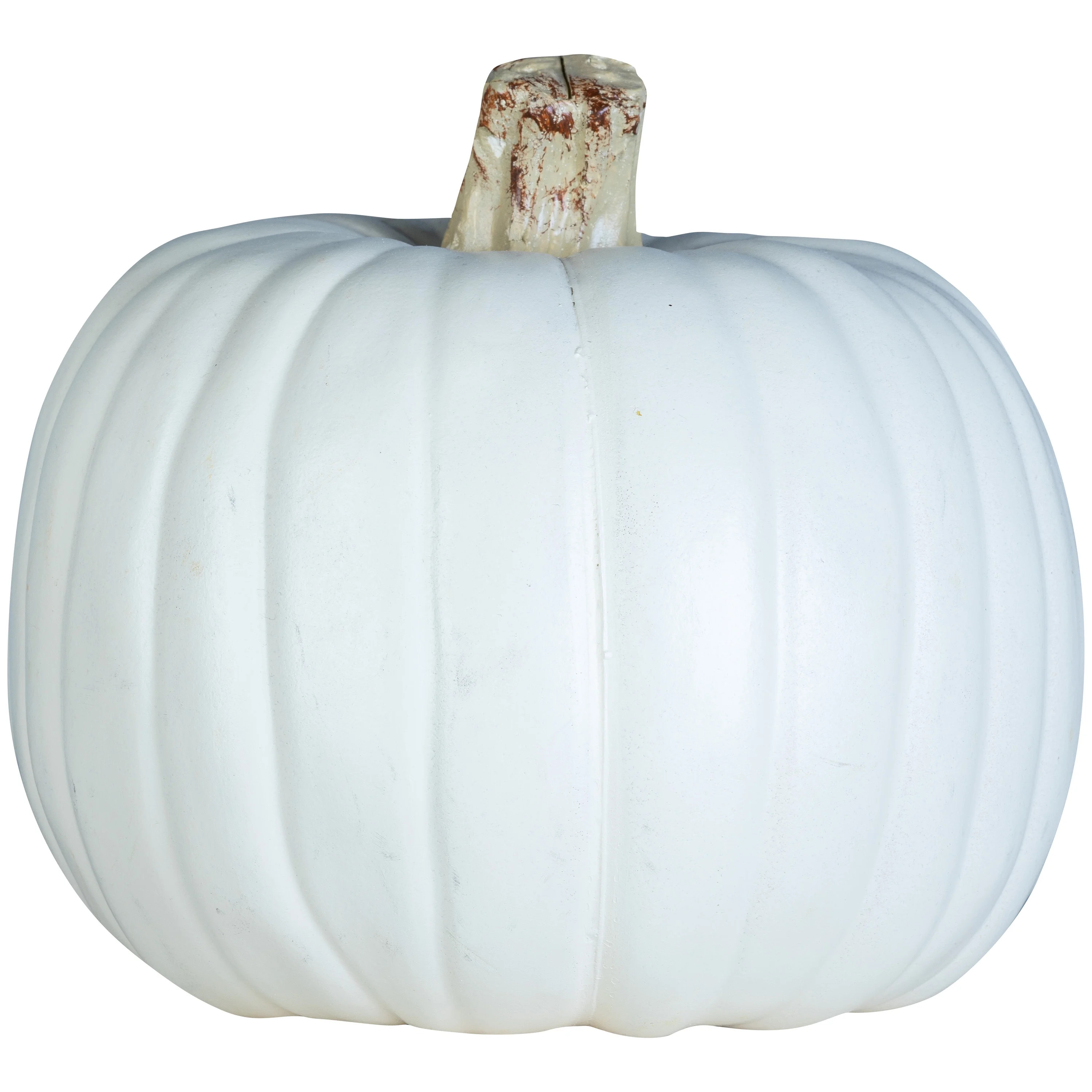 Halloween White Carvable Craft Pumpkin by Way to Celebrate 8.86 in x 8.27 in x 8.86 in 0.6 lb | Walmart (US)