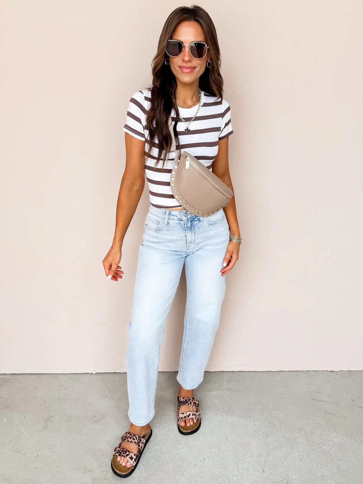 Daily Muse Striped Short Sleeve Top | Ruthie Grace