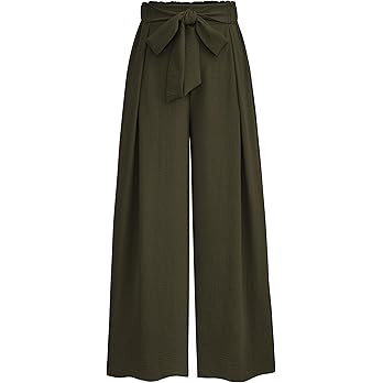 PRETTYGARDEN Women's Wide Leg Work Pants Business Casual High Waisted Loose Palazzo Trouser Summe... | Amazon (US)