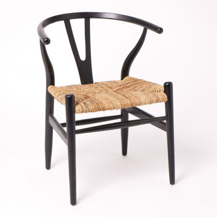 Black Shoreditch Dining Chair 75x58cm | TK Maxx