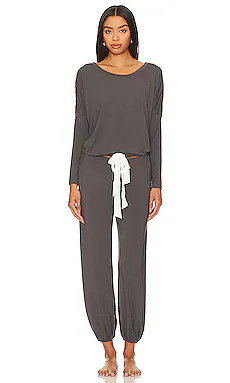 eberjey Gisele Slouchy Set in Graphite & Ivory from Revolve.com | Revolve Clothing (Global)