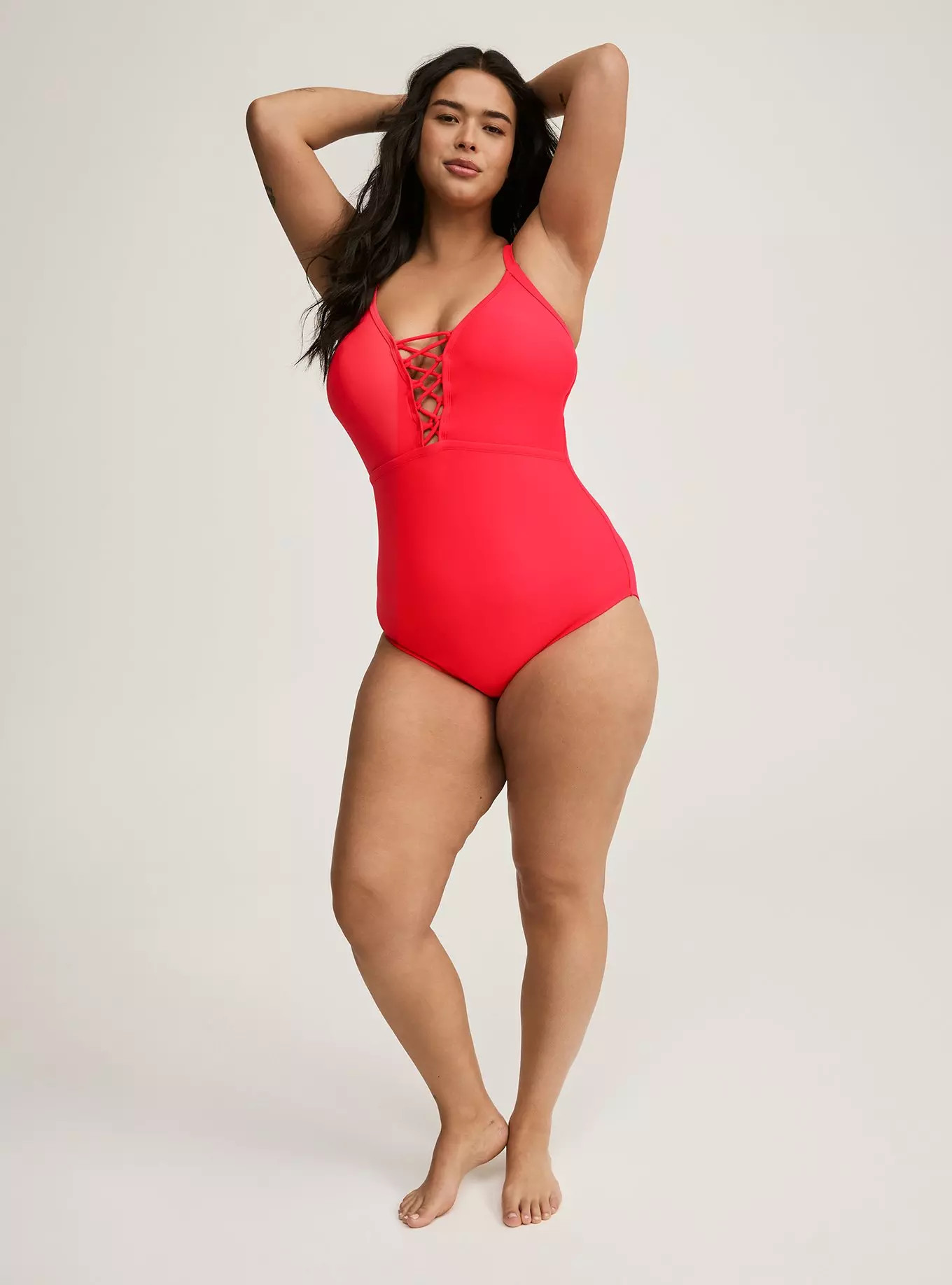 Wireless Plunge One Piece Swimsuit | Torrid (US & Canada)
