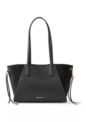 Anne Klein East West Medium Tote Bag, Black | Belk