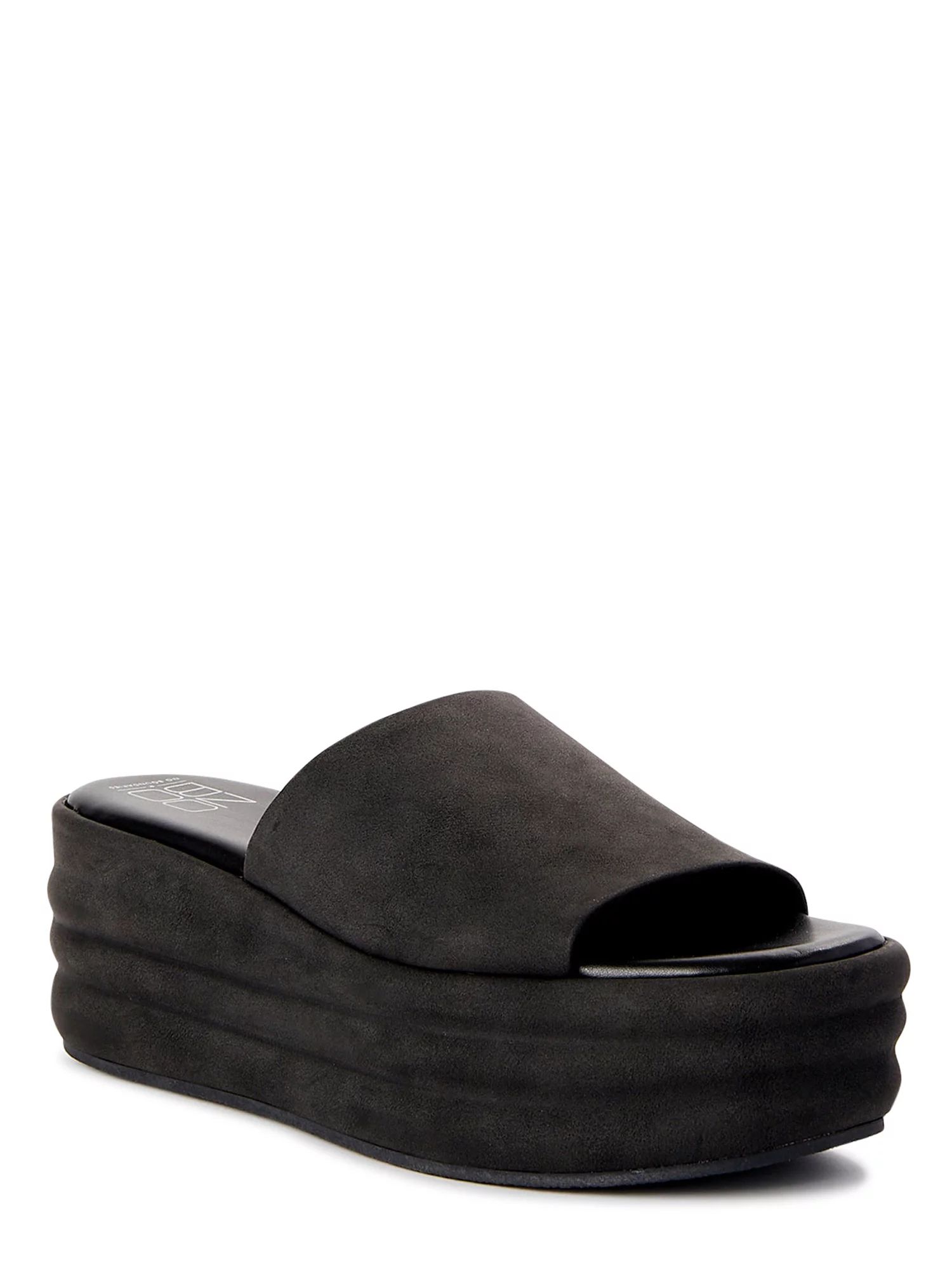 No Boundaries Women's Flatform Wedge Sandals | Walmart (US)