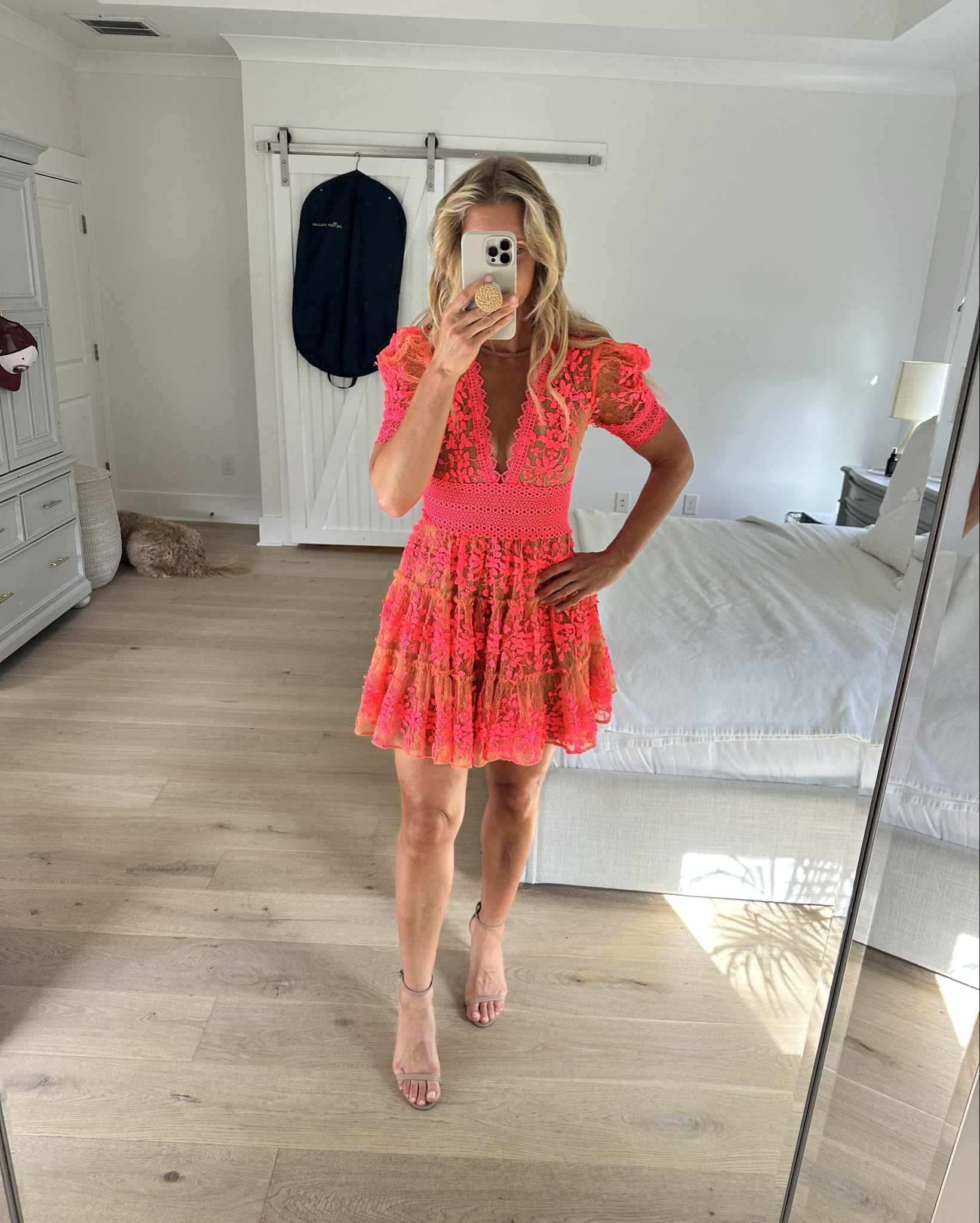 Wedding shower dress I wore as the mother of the bride. I love this designer. The details are so pretty and it fit perfectly. I paired this dress with nude heals. 

#LTKWedding #LTKSeasonal #LTKOver40