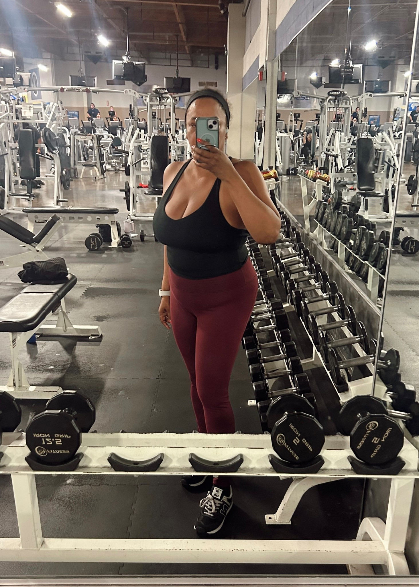 Gym 💪🏾 Outfit Check ☑️ Wearing an xl in both. 

#LTKMidsize #LTKOver40 #LTKfitnessgoals