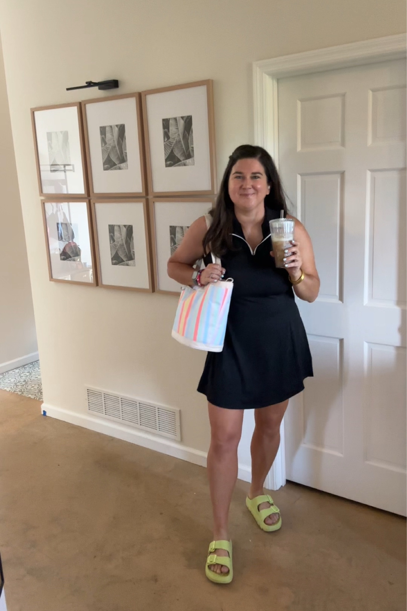 Summer Mom Fit Check. Amazon athletic dress with separate shorts. I sized up one. My fave target cooler for a quick putting & my go to comfy Amazon sandals. 

Summer outfit, summer mom, Amazon style, Target summer, athleisure fits for her 

#LTKActive #LTKStyleTip #LTKMidsize