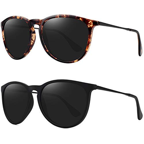 WOWSUN Retro sunglasses womens 2024 trendy round classic glasses | Amazon (US)