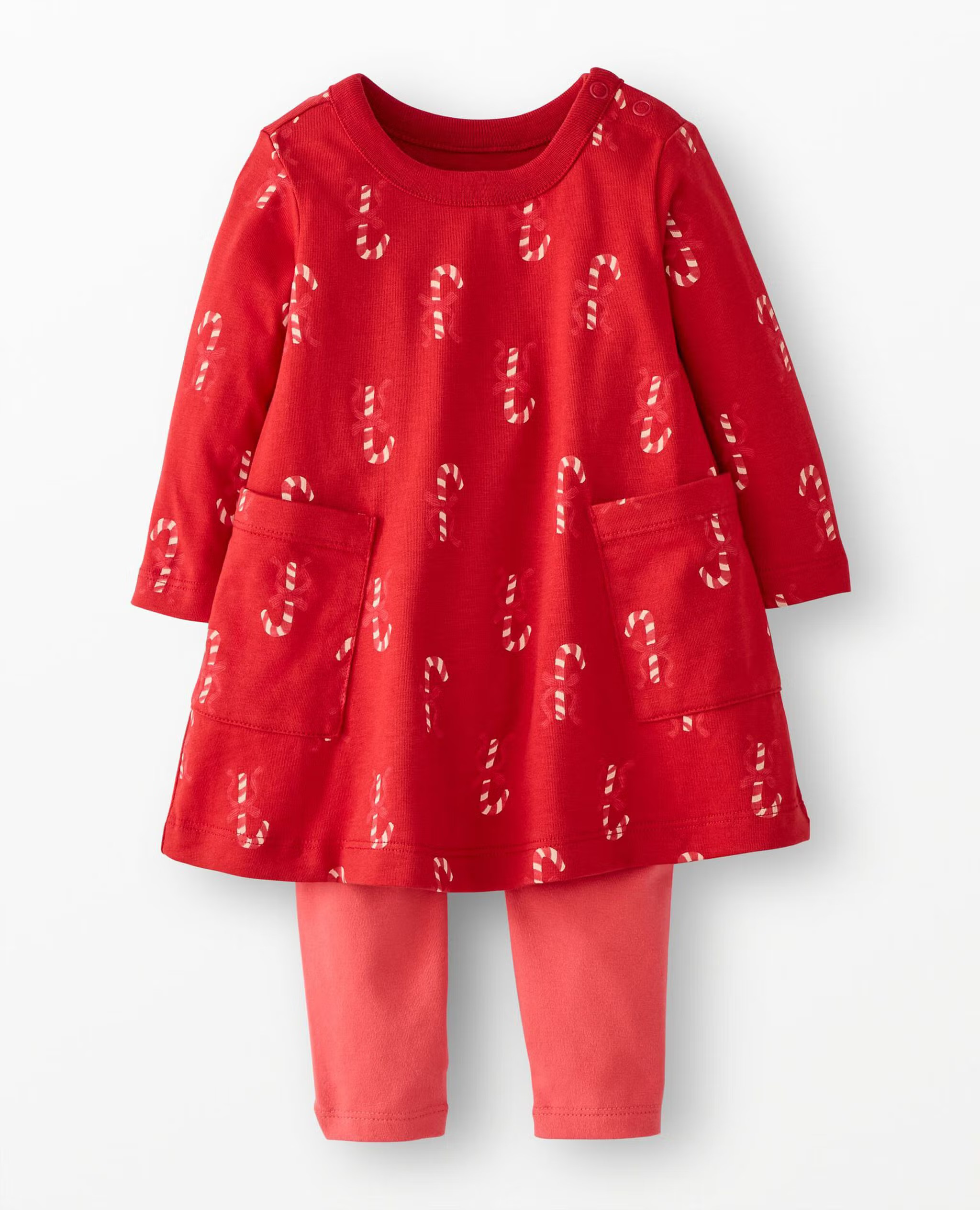 Baby Holiday Long Sleeve Pocket Dress & Leggings Set | Hanna Andersson