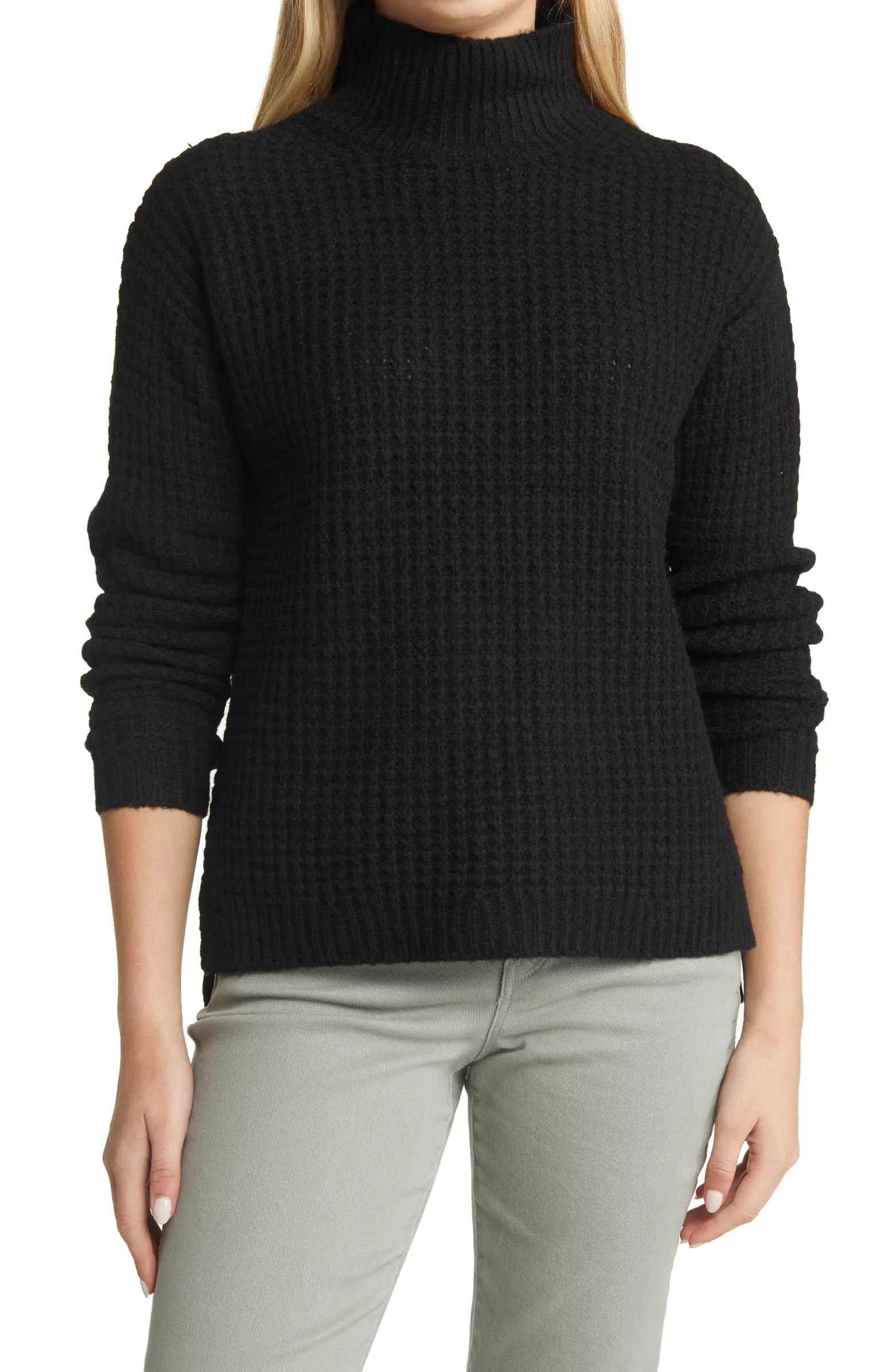 Caslon® Thermal Mock Neck Sweater | Nordstrom | Nordstrom