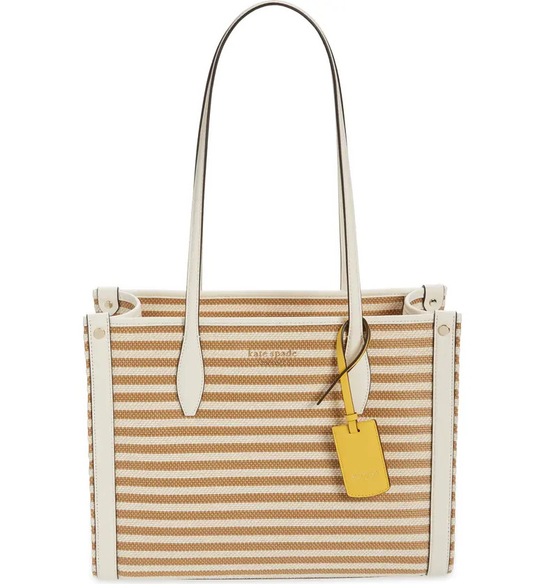 kate spade new york market stripe fabric medium tote | Nordstrom | Nordstrom
