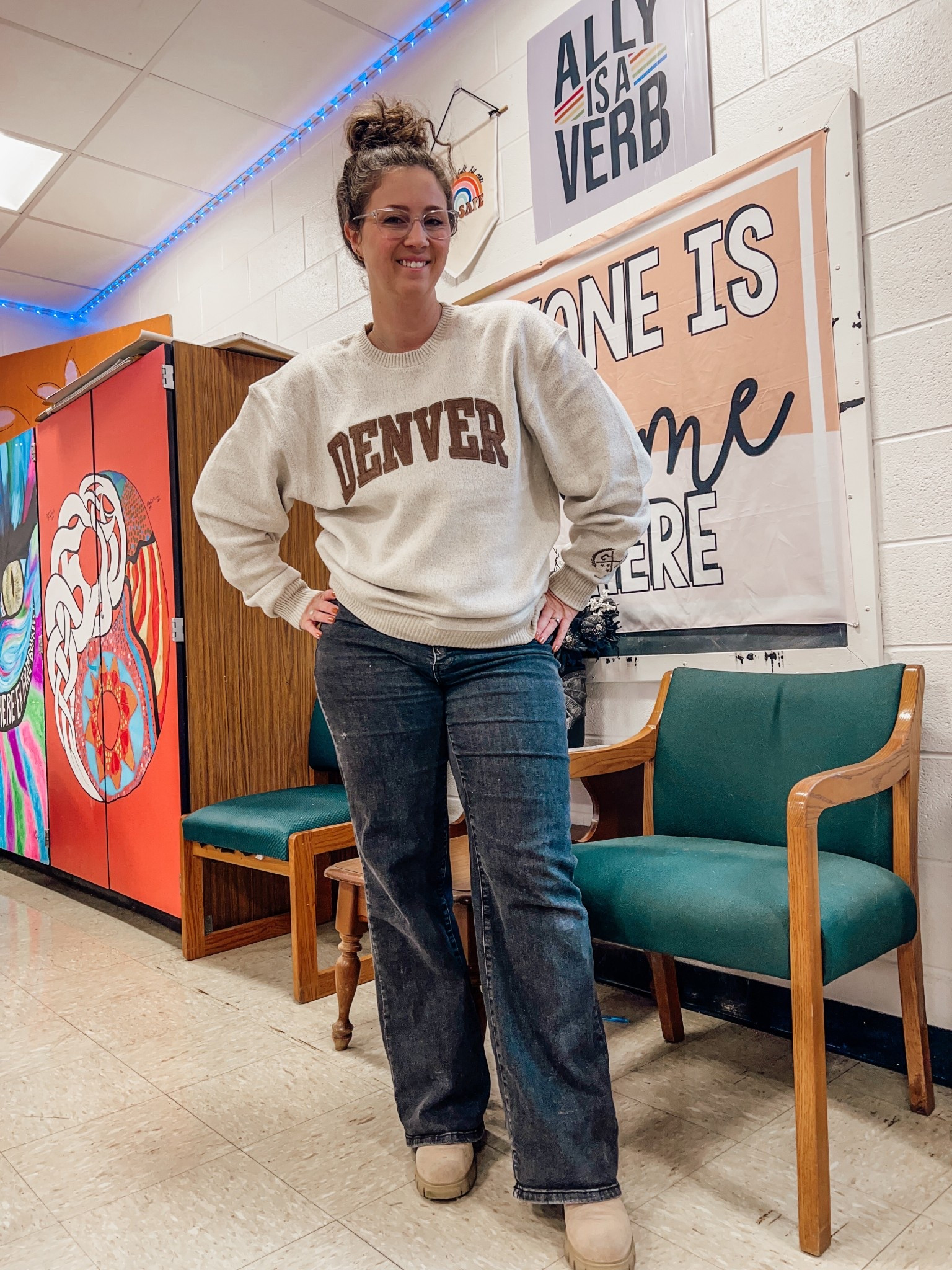 Day 45 ✔️

Just returned from a conference in Denver where I had the best time of my life!

Sweater is from the airport 
English teacher ootd 

#LTKFindsUnder100 #LTKMidsize #LTKWorkwear