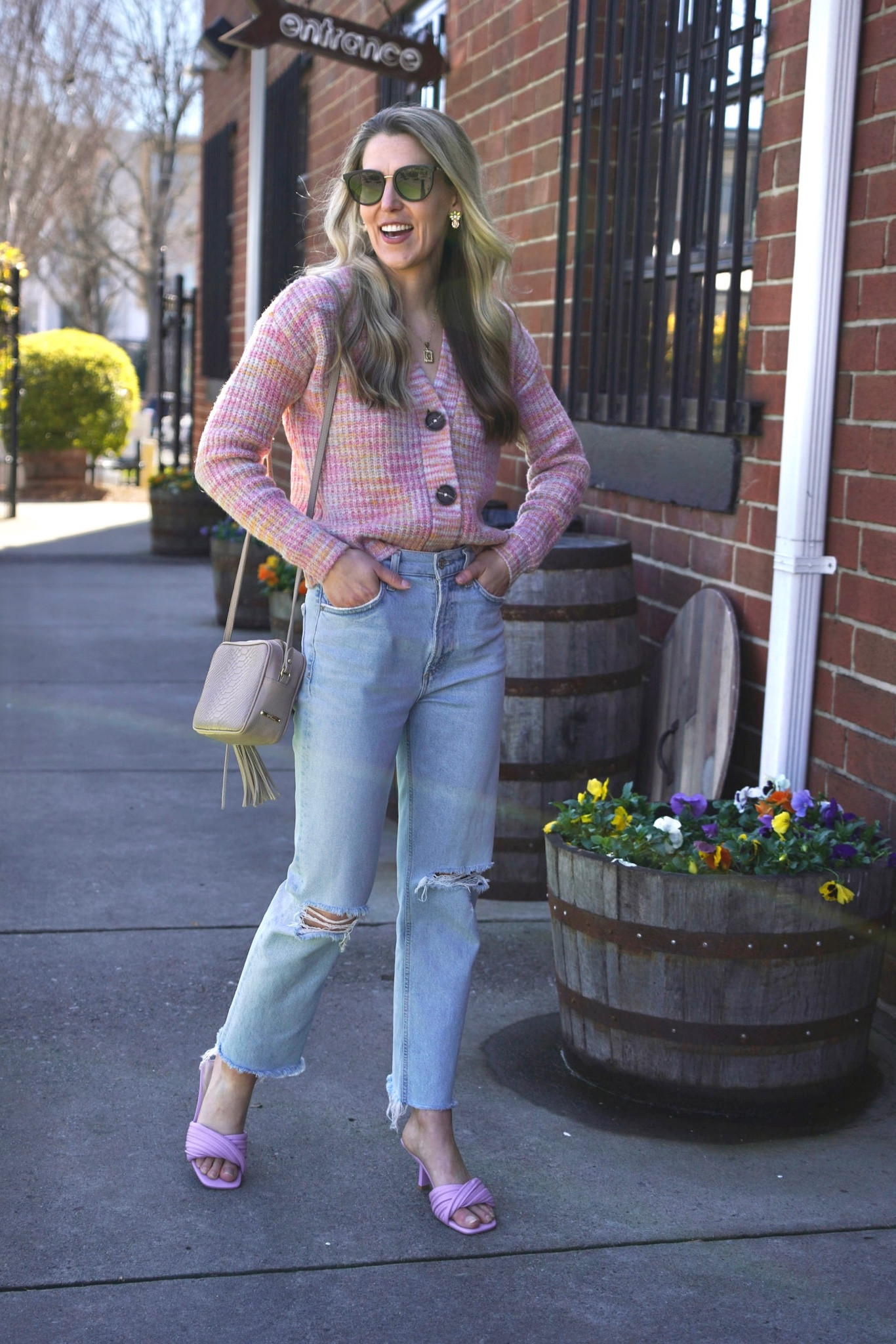 Sweater - older, linking similar 

Jeans - this pair is sold out but you sign up for back in stock requests. I’ll link similar. I did size form 1 from my normal. 

Shoes - older, linking similar, usually a size 7.5 in heels.