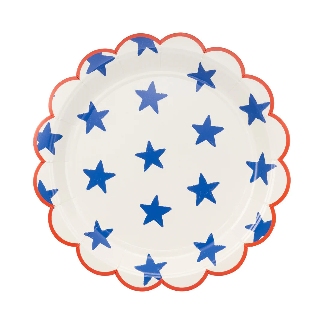 Blue Stars Paper Plate - 9" | My Mind's Eye