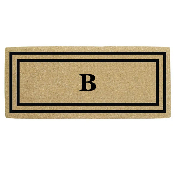 Fairlee Thin Double Picture Frame Heavy Duty Coir Outdoor Door Mat | Wayfair North America