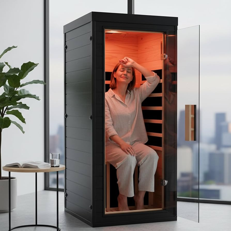 Homsido Red Light Therapy Infrared Sauna for Home – 1300W/110V 5 Carbon Crystal Heaters, Built-... | Amazon (US)