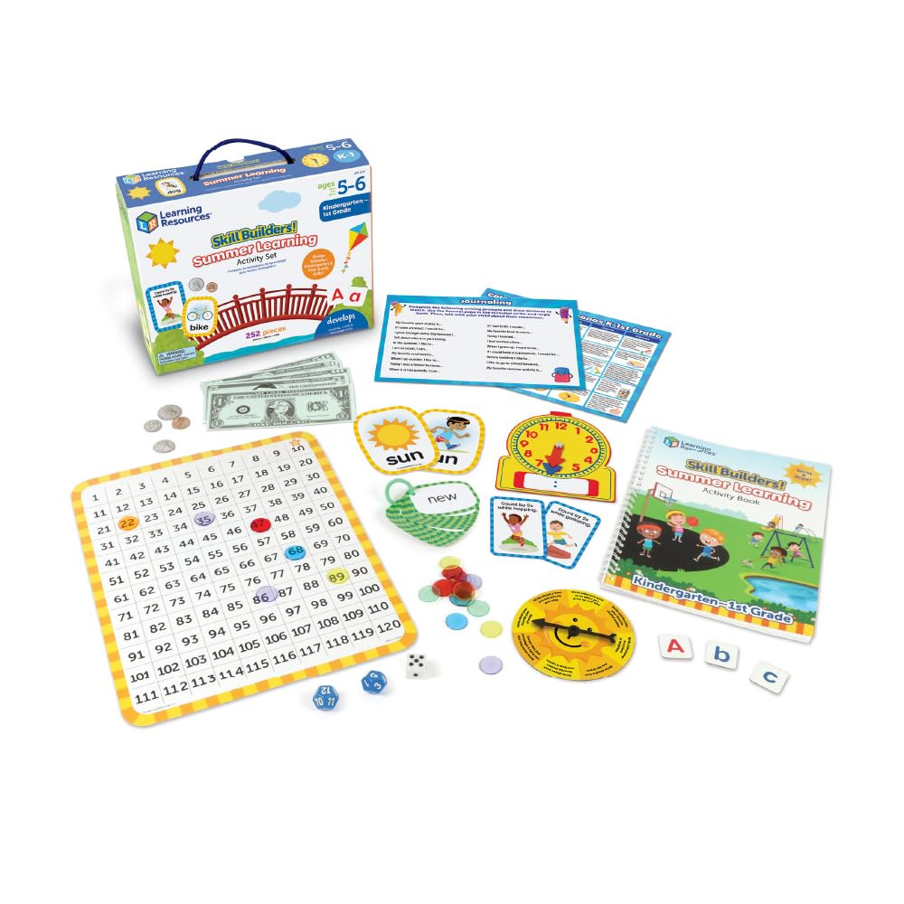Learning Resources Skill Builders Summer Learning Activity Set Kindergarten to First Grade ,252 P... | Amazon (US)