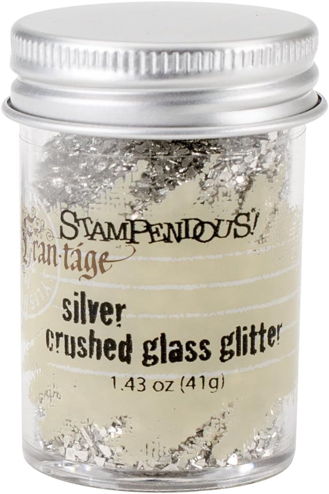 Stampendous Glass Glitter 1.43 Ounces-Silver | Amazon (US)