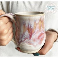 Ceramic Mug, Large Pottery Mug, Pottery Mug in Handmade, Drinking | Etsy (US)