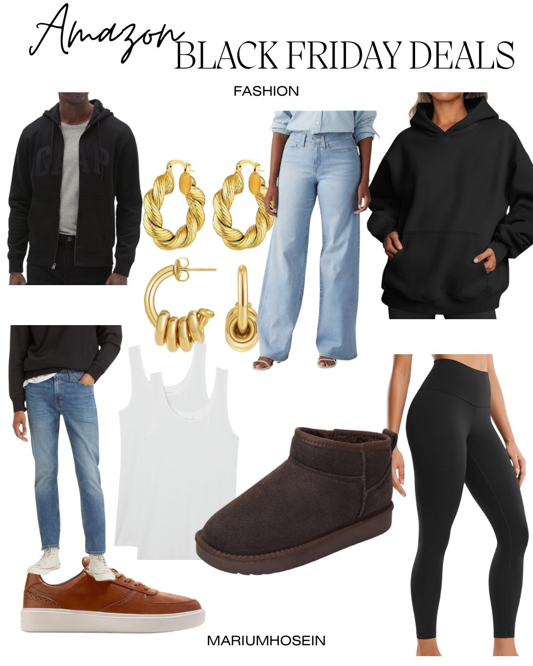 #Ad Some of the best fashion is on sale for Black Friday. I wear my regular size, salim also wears his regular size. These will likely sell out especially the Ugg boots. My personal staple every winter! 

@amazon #founditonamazon #WinterFavorites2025