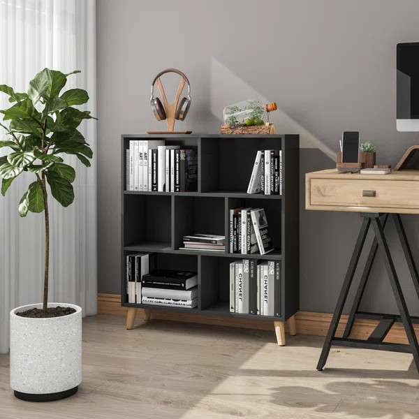 Addison 36'' H x 31.5'' W Geometric Bookcase | Wayfair North America