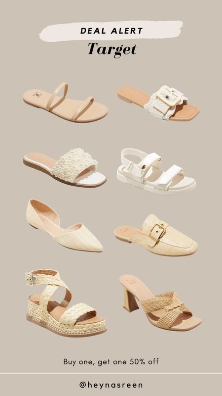 Love this deal at Target right now! Buy one, get one 50% off. These sandals are the shoes of the summer 🤍

#LTKshoecrush #LTKstyletip #LTKsalealert