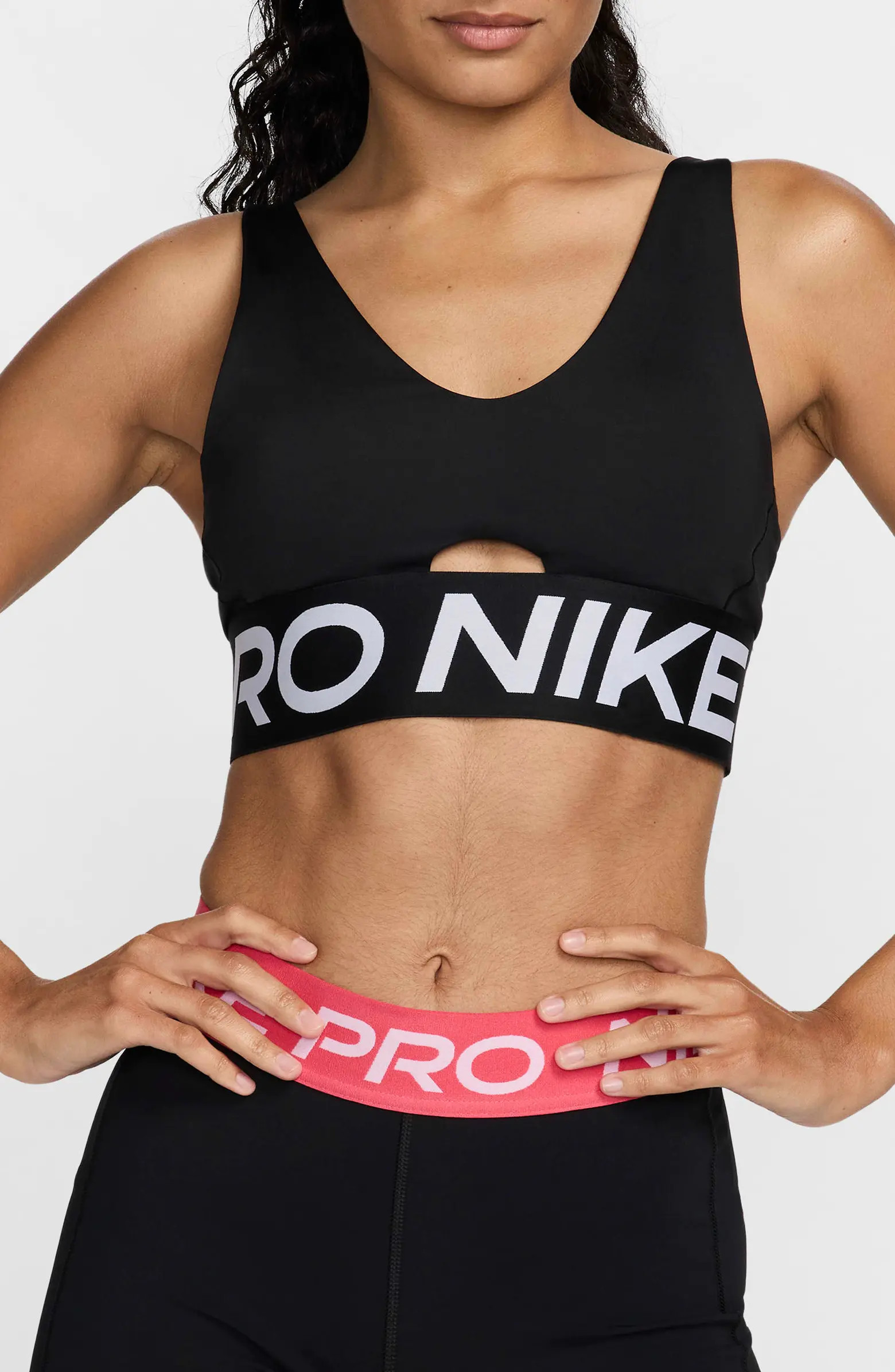Pro Indy Plunge Medium-Support Padded Sports Bra | Nordstrom