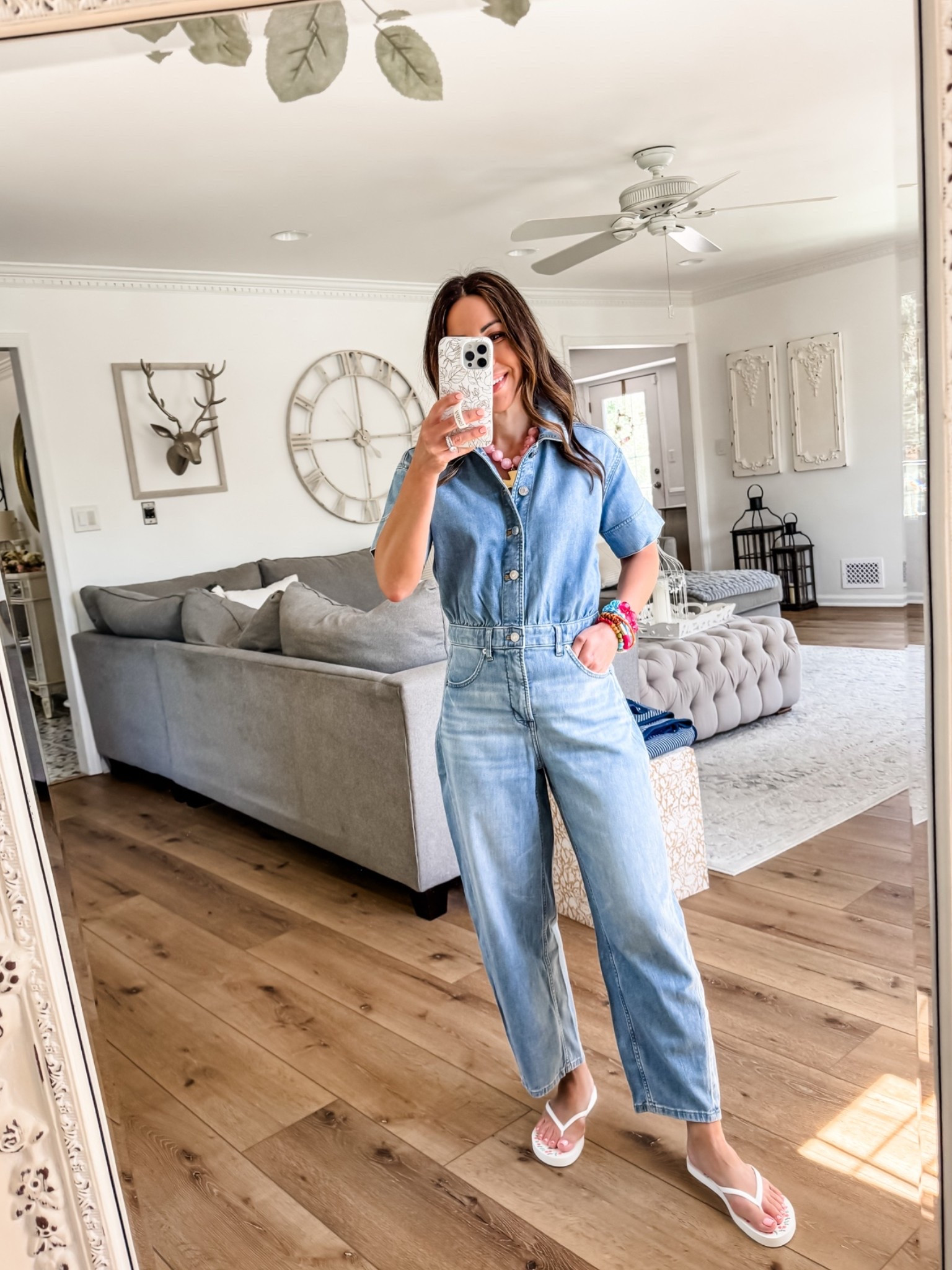 Spanx code TAMMYXSPANX for new orders denim jumpsuit XS petite

#LTKOver40 #LTKPetite