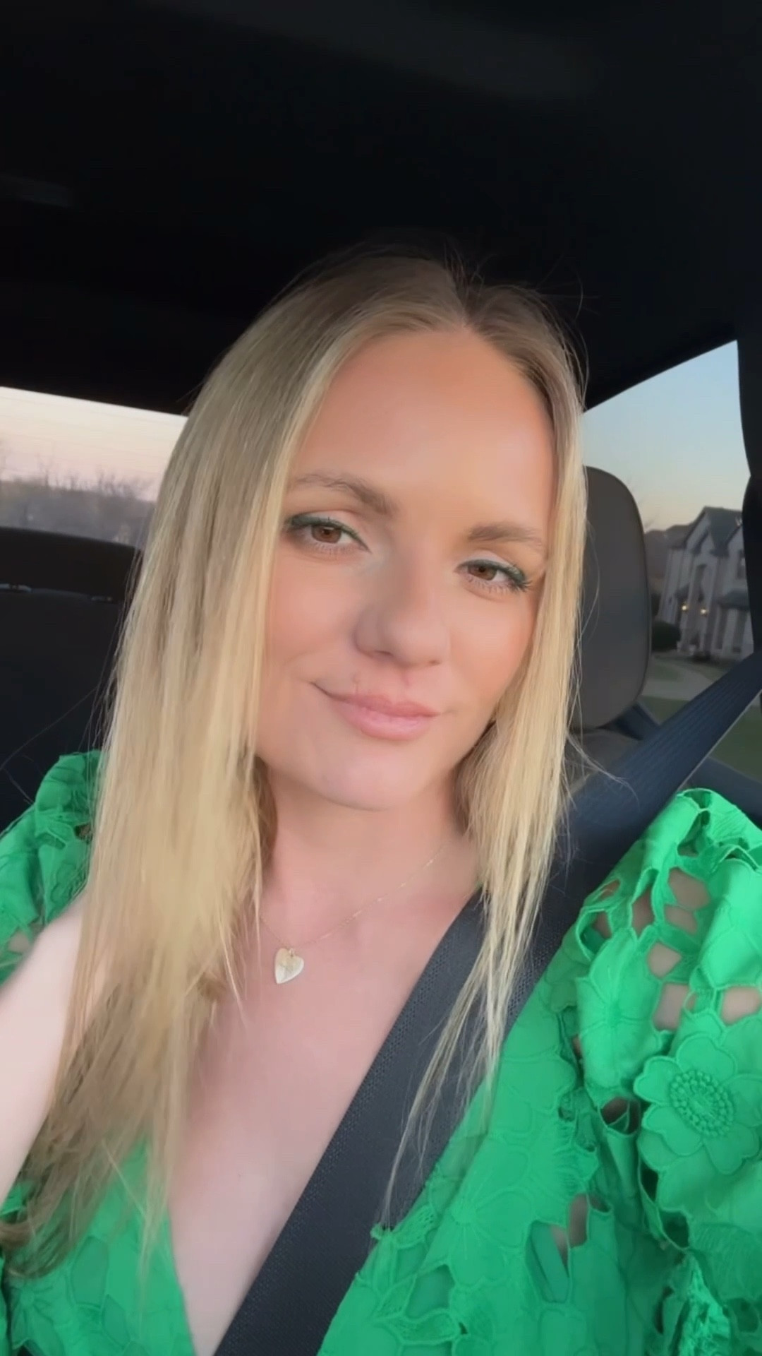 Green mascara and green eye pencil 

#LTKBeauty