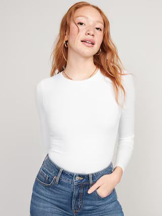 Long-Sleeve Jersey Bodysuit for Women | Old Navy (US)