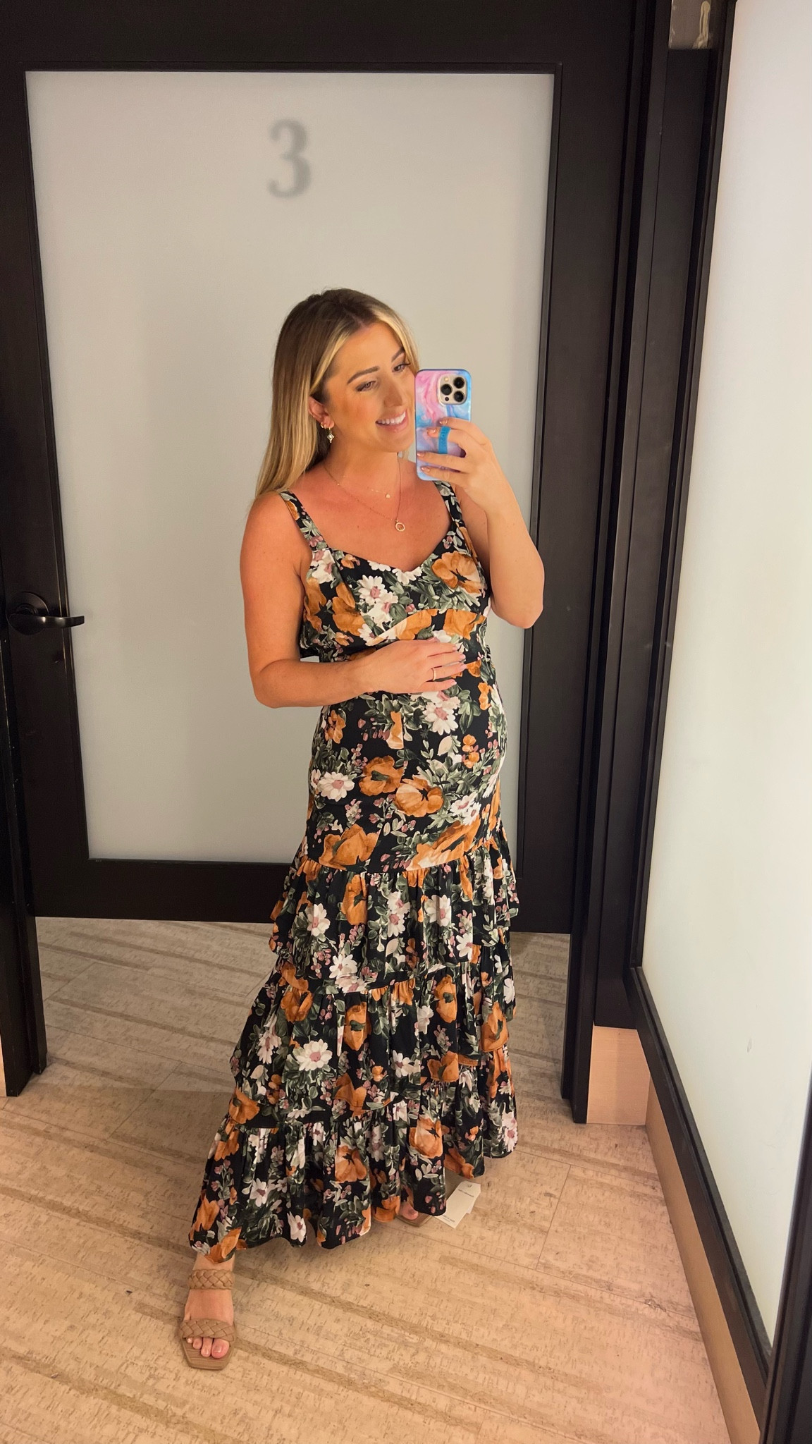 Floral Ruffle Tiered Maxi Dress