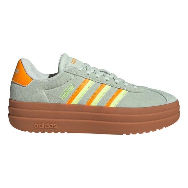 Women's adidas VL Court Bold Shoes 6.5 Regular Green/Orange | Scheels