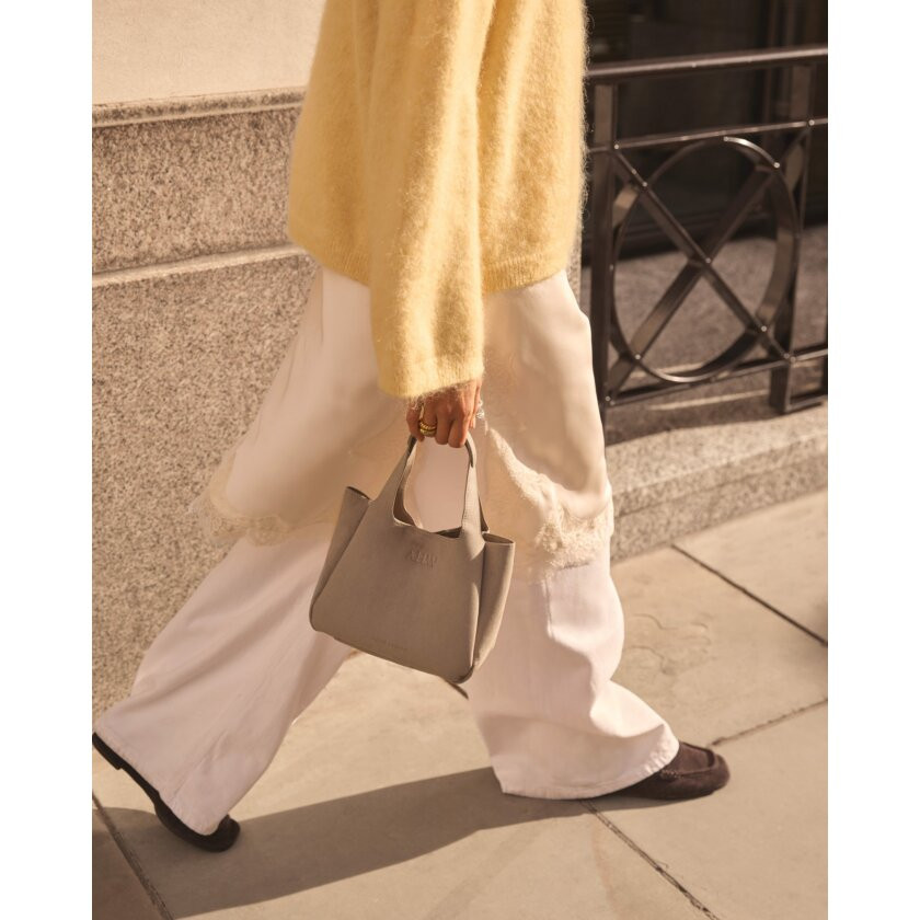 Raya Suedette Top Handle Bag in Mink | Katie Loxton Ltd. (UK)