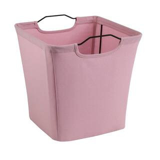 10.5 in. W x 11 in. H x 10.5 in. D Light Pink Wire Framed Fabric Drawer | The Home Depot